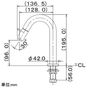 カクダイ 【販売終了】立水栓 《SYATORA》 洗面用 単水栓タイプ 呼び径13 取付穴径22〜28mm 吐水口高さ96mm 90°開閉ハンドル機能付 立水栓 《SYATORA》 洗面用 単水栓タイプ 呼び径13 取付穴径22〜28mm 吐水口高さ96mm 90°開閉ハンドル機能付 721-209-13 画像2