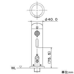 カクダイ 【生産完了品】センサー水栓 《能》 単水栓タイプ 電池式 壁付型 センサー水栓 《能》 単水栓タイプ 電池式 壁付型 713-501 画像3