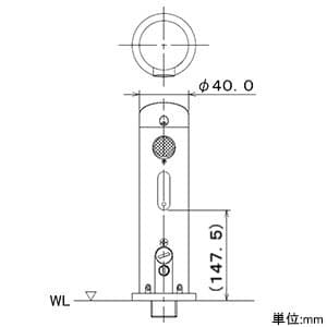 カクダイ 【生産完了品】センサー水栓 《能》 単水栓タイプ 電池式 壁付型 ロングタイプ センサー水栓 《能》 単水栓タイプ 電池式 壁付型 ロングタイプ 713-506 画像3