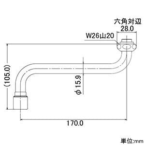 カクダイ 【生産完了品】整流Sパイプ 《アカガネ》 パイプ外径16mm 肉厚1mm 整流Sパイプ 《アカガネ》 パイプ外径16mm 肉厚1mm 795-49-170 画像2