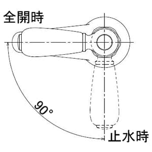 カクダイ 【生産完了品】立水栓 洗面用 単水栓タイプ 呼び径13 取付穴径22〜27mm 吐水口高さ25.5mm 90°開閉ハンドル機能付 立水栓 洗面用 単水栓タイプ 呼び径13 取付穴径22〜27mm 吐水口高さ25.5mm 90°開閉ハンドル機能付 700-028-13 画像2