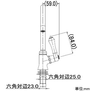 カクダイ 【生産完了品】立形スワン水栓 単水栓タイプ 呼び径13 取付穴径22〜27mm 吐水口高さ142mm 90°開閉ハンドル機能・整流器付 立形スワン水栓 単水栓タイプ 呼び径13 取付穴径22〜27mm 吐水口高さ142mm 90°開閉ハンドル機能・整流器付 700-730-13 画像3