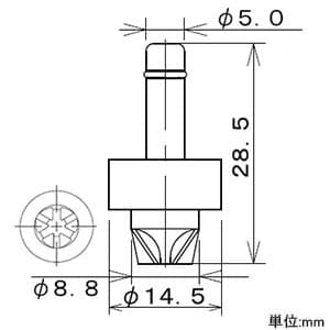 カクダイ 【販売終了】節水ツリコマ 呼び13用 寒冷地仕様 2個入 節水ツリコマ 呼び13用 寒冷地仕様 2個入 794-308 画像2