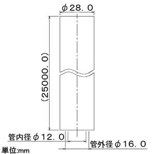 カクダイ 【販売終了】三層管 《メタカポリ》 呼び13×保温材厚さ5mm 長さ25m 保温材付 赤 三層管 《メタカポリ》 呼び13×保温材厚さ5mm 長さ25m 保温材付 赤 672-021-25 画像2