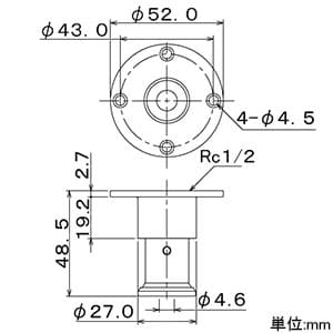 カクダイ 【販売終了】JKロックユニット取出し金具 呼び径10A 架橋ポリエチレン管用ワンタッチ継手 JKロックユニット取出し金具 呼び径10A 架橋ポリエチレン管用ワンタッチ継手 610-018-10A 画像2