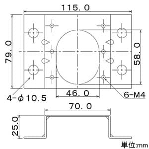 カクダイ 【販売終了】低高床用金具 682-002-22/682-003-22用 低高床用金具 682-002-22/682-003-22用 682-008 画像2