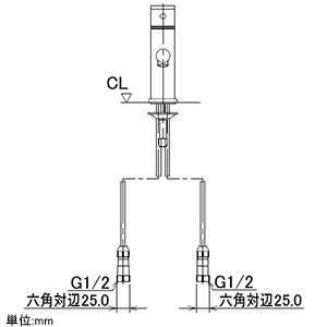 カクダイ 【生産完了品】シングルレバー混合栓 《SYATORA》 洗面用 メッキ銅管タイプ 節湯型 一般地・寒冷地共用 取付穴径35〜38mm 吐水口高さ67mm シングルレバー混合栓 《SYATORA》 洗面用 メッキ銅管タイプ 節湯型 一般地・寒冷地共用 取付穴径35〜38mm 吐水口高さ67mm 183-141 画像4