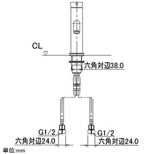 カクダイ 【販売終了】シングルレバー混合栓 《凛》 洗面用 ブレードホースタイプ 一般地・寒冷地共用 取付穴径34〜36mm 吐水口高さ78mm 塗装仕上げ:赤 シングルレバー混合栓 《凛》 洗面用 ブレードホースタイプ 一般地・寒冷地共用 取付穴径34〜36mm 吐水口高さ78mm 塗装仕上げ:赤 183-262 画像3