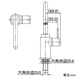 カクダイ 【販売終了】立水栓 《SYATORA》 洗面用 単水栓タイプ 呼び径13 取付穴径22〜28mm 吐水口高さ162mm 90°開閉ハンドル機能付 立水栓 《SYATORA》 洗面用 単水栓タイプ 呼び径13 取付穴径22〜28mm 吐水口高さ162mm 90°開閉ハンドル機能付 721-203-13 画像3