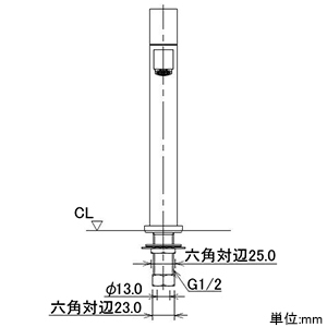 カクダイ 【生産完了品】立水栓 《RASATO》 洗面用 トール型 単水栓タイプ 呼び径13 取付穴径22〜26mm 吐水口高さ163.5mm 90°開閉ハンドル機能付 立水栓 《RASATO》 洗面用 トール型 単水栓タイプ 呼び径13 取付穴径22〜26mm 吐水口高さ163.5mm 90°開閉ハンドル機能付 716-822-13 画像3