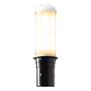 岩崎電気 LEDポールライト 《LEDioc AREA TOLICA-L》 水銀ランプ400W相当 防雨形 電球色 電源ユニット別置形 ダークブラウン E50075/LSAN9/DB