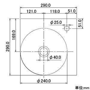 カクダイ 【販売終了】ボウル一体型コーナーカウンター 《鉄穴》 壁掛けタイプ 排水・国内8 ビス・プラグ付 ボウル一体型コーナーカウンター 《鉄穴》 壁掛けタイプ 排水・国内8 ビス・プラグ付 497-028 画像2