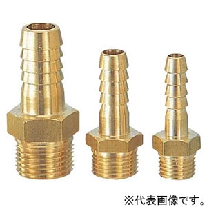 カクダイ 【販売終了】ホースニップル 呼び1/8×5.0 6133-1/8×5.0