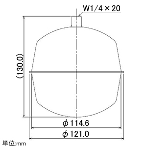 カクダイ 【販売終了】ステンレス玉 球径115mm 取付ネジW1/4 ステンレス玉 球径115mm 取付ネジW1/4 0630-115×W1/4 画像2