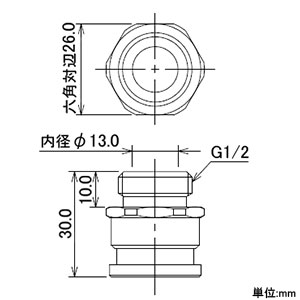 カクダイ 【生産完了品】ファスナー継手 呼び13 ファスナー継手 呼び13 640-011-13 画像2