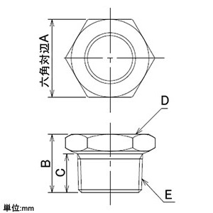 カクダイ 【販売終了】ブッシング 呼び20×13 クローム仕上げ ブッシング 呼び20×13 クローム仕上げ 6167A-20×13 画像2