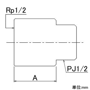 カクダイ 【販売終了】ネジコミソケット 長さ25mm シールテープ付 ネジコミソケット 長さ25mm シールテープ付 9650B 画像2