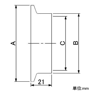 カクダイ 【販売終了】異径へルール 呼び3S×40A 異径へルール 呼び3S×40A 690-03-F×Q 画像2