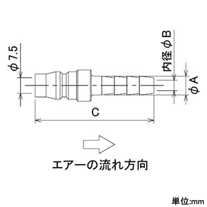 カクダイ 【販売終了】タケノコプラグ 呼び20×適用ホースサイズ1/2 タケノコプラグ 呼び20×適用ホースサイズ1/2 518-42-20×1/2 画像2