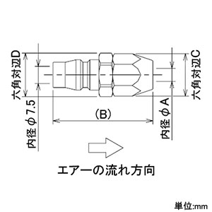 カクダイ 【販売終了】ナットプラグ 呼び20×適用ホース内径8.5mm ナットプラグ 呼び20×適用ホース内径8.5mm 518-43-20×8.5 画像2