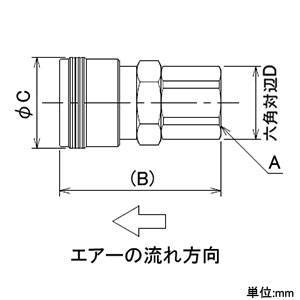 カクダイ 【販売終了】内ネジソケット 呼び20×6 内ネジソケット 呼び20×6 518-31-20×6 画像2