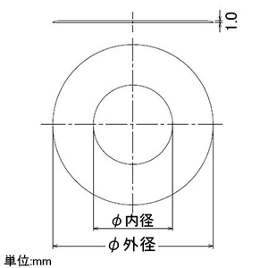 カクダイ 【販売終了】ステンレスプレート 配管穴カバー用 呼び13 外径61×内径22mm のり付 ステンレスプレート 配管穴カバー用 呼び13 外径61×内径22mm のり付 6219-13 画像2