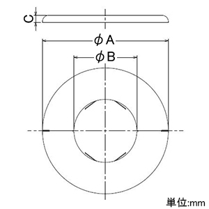 カクダイ 【販売終了】ステンレスシーリングプレート 呼び40 外径102×内径51mm ステンレスシーリングプレート 呼び40 外径102×内径51mm 6215-40 画像2