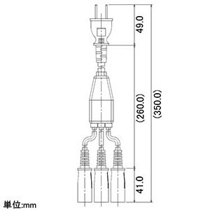 カクダイ 【販売終了】分岐コネクタ 分岐数3 分岐コネクタ 分岐数3 697-007-3 画像2