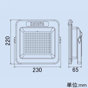 ハタヤ 充電式LEDケイ・ライト 屋外用 白色LED180個 ACアダプター付 充電式LEDケイ・ライト 屋外用 白色LED180個 ACアダプター付 LWK-10 画像3