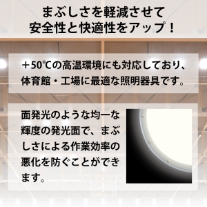 NEC 【生産完了品】【受注生産品】高天井用LED照明器具 丸形 直付タイプ メタルハライドランプ400W相当 連続調光タイプ 配光角101°昼白色 【受注生産品】高天井用LED照明器具 丸形 直付タイプ メタルハライドランプ400W相当 連続調光タイプ 配光角101°昼白色 DRGE20H24G/N-PJX8 画像4