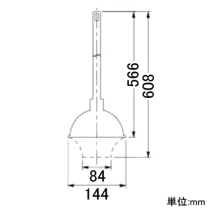 カクダイ 【販売終了】カバーつきスポイトゴム 和・洋式兼用 サイズφ144×608mm カバーつきスポイトゴム 和・洋式兼用 サイズφ144×608mm 601-901 画像2