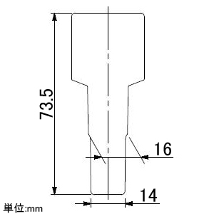 カクダイ 【販売終了】つまり取りソケット 真空ポンプ用 サイズφ14×73.5mm つまり取りソケット 真空ポンプ用 サイズφ14×73.5mm 605-804 画像2