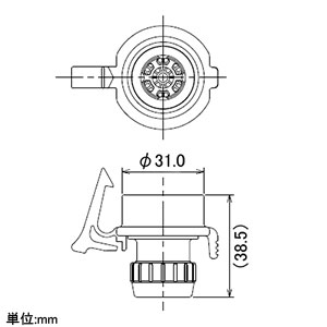 カクダイ 【販売終了】ストッパー解除用吐水口 ストッパー解除用吐水口 772-602 画像2