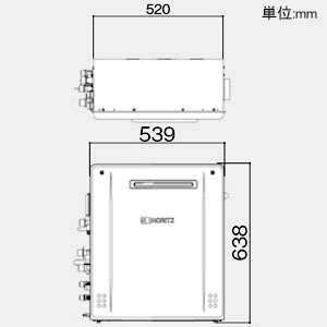 ノーリツ ガスふろ給湯器 《エコジョーズ》 設置フリー形 16号給湯タイプ シンプルタイプ 据置形 PRO-TECメカ搭載 戸建住宅向け 給水・給湯接続R1/2(15A) ガス種LPG ガスふろ給湯器 《エコジョーズ》 設置フリー形 16号給湯タイプ シンプルタイプ 据置形 PRO-TECメカ搭載 戸建住宅向け 給水・給湯接続R1/2(15A) ガス種LPG GT-C1662SARXBL15ALPG 画像2