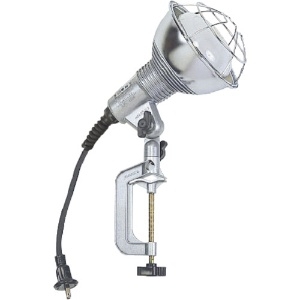 ハタヤ 水銀作業灯 屋外用 160Wバラストレス水銀ランプ 二重絶縁 電線長5m バイス付 RGM-205