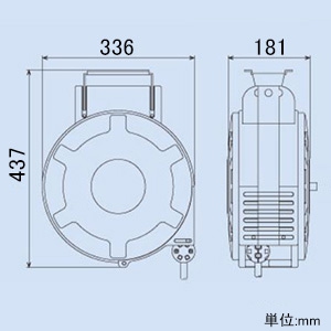 ハタヤ 取付型自動巻取リール 水用 《ウォーターマックXL》 ホース長15m 径12×17mm 取付型自動巻取リール 水用 《ウォーターマックXL》 ホース長15m 径12×17mm WXP-154 画像4