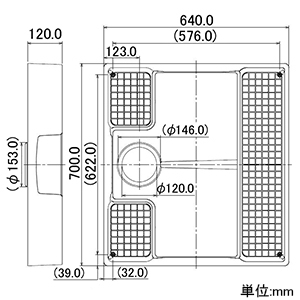 カクダイ 【生産完了品】洗濯機用防水パン W700サイズ 耐荷重3.0kN ビス・キャップ付 トラップ別売 アイボリー 洗濯機用防水パン W700サイズ 耐荷重3.0kN ビス・キャップ付 トラップ別売 アイボリー 426-422 画像2