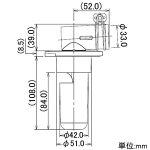 カクダイ 【販売終了】角型洗濯機用排水トラップ 呼50VP・VU管兼用 省スペース対応 バンド・インナー付 角型洗濯機用排水トラップ 呼50VP・VU管兼用 省スペース対応 バンド・インナー付 426-025-50 画像2