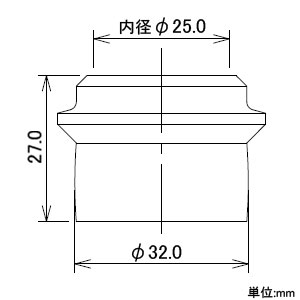 カクダイ 【販売終了】洗浄管用ゴムアダプター NBR製 洗浄管用ゴムアダプター NBR製 490-430 画像2