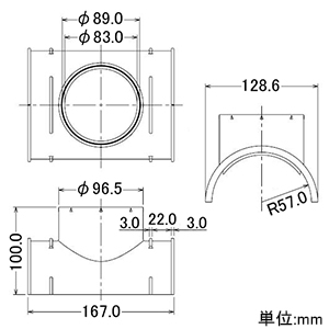 カクダイ 【販売終了】取付チーズ 固定用番線付 取付チーズ 固定用番線付 438-100-75 画像2