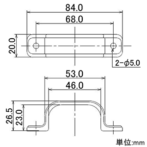 カクダイ 【販売終了】ペアホース用サドルバンド 釘穴径5mm 高さ26.5mm PP製 ペアホース用サドルバンド 釘穴径5mm 高さ26.5mm PP製 415-910-13 画像2