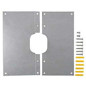 カクダイ 【在庫限り】循環金具用化粧カバー 厚さ0.5mm サイズ130×65mm ビス・プラグ付 0485-130×130