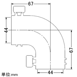 カクダイ 【販売終了】【受注生産品】バス用L型ゴムエルボ 接続パイプ径45mm用 EPDM製 2個1組 バス用L型ゴムエルボ 接続パイプ径45mm用 EPDM製 2個1組 411-469 画像2