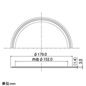 カクダイ 【販売終了】流し台トラップパッキン 4526・452-601・452-602・4525S用 NBR製 流し台トラップパッキン 4526・452-601・452-602・4525S用 NBR製 4525-7 画像2