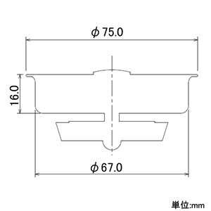 カクダイ 【販売終了】流し台ゴミ受(中) ステンレス槽用 ゴム栓付 流し台ゴミ受(中) ステンレス槽用 ゴム栓付 9400B 画像2