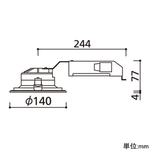 オーデリック 【生産完了品】LEDベースダウンライト 高気密SB形 FHT24Wクラス 電球色〜昼光色 Bluetooth&reg;調光・調色 埋込穴φ125 ブラック LEDベースダウンライト 高気密SB形 FHT24Wクラス 電球色〜昼光色 Bluetooth&reg;調光・調色 埋込穴φ125 ブラック OD361282BC 画像2