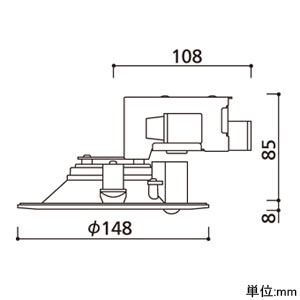 OD261750 (オーデリック)｜ダウンライト φ125｜住宅用照明器具｜電材堂