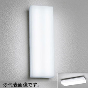 オーデリック 【生産完了品】LED一体型ポーチライト 防雨・防湿型 フラットタイプ 壁面・天井面・傾斜面取付兼用 縦・横取付可能 白熱灯60W相当 昼白色 別売センサ対応 シルバー OG254241