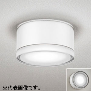 オーデリック 【生産完了品】LEDポーチライト 防雨型 壁面・天井面取付兼用 白熱灯100W相当 電球色 オフホワイト OG254598LD