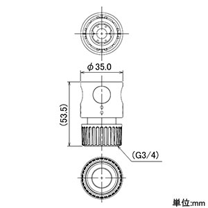 カクダイ 【販売終了】ネジつきホーセンド20 《RIZAL》 散水・屋外冷却用 取付ネジG3/4 パッキン付 ネジつきホーセンド20 《RIZAL》 散水・屋外冷却用 取付ネジG3/4 パッキン付 568-027 画像2